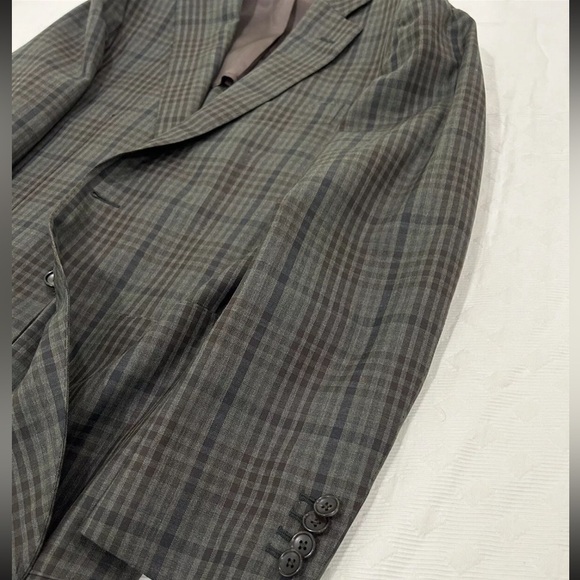 Suitsupply Green Brown Check Blazer 40S - Picture 4 of 7